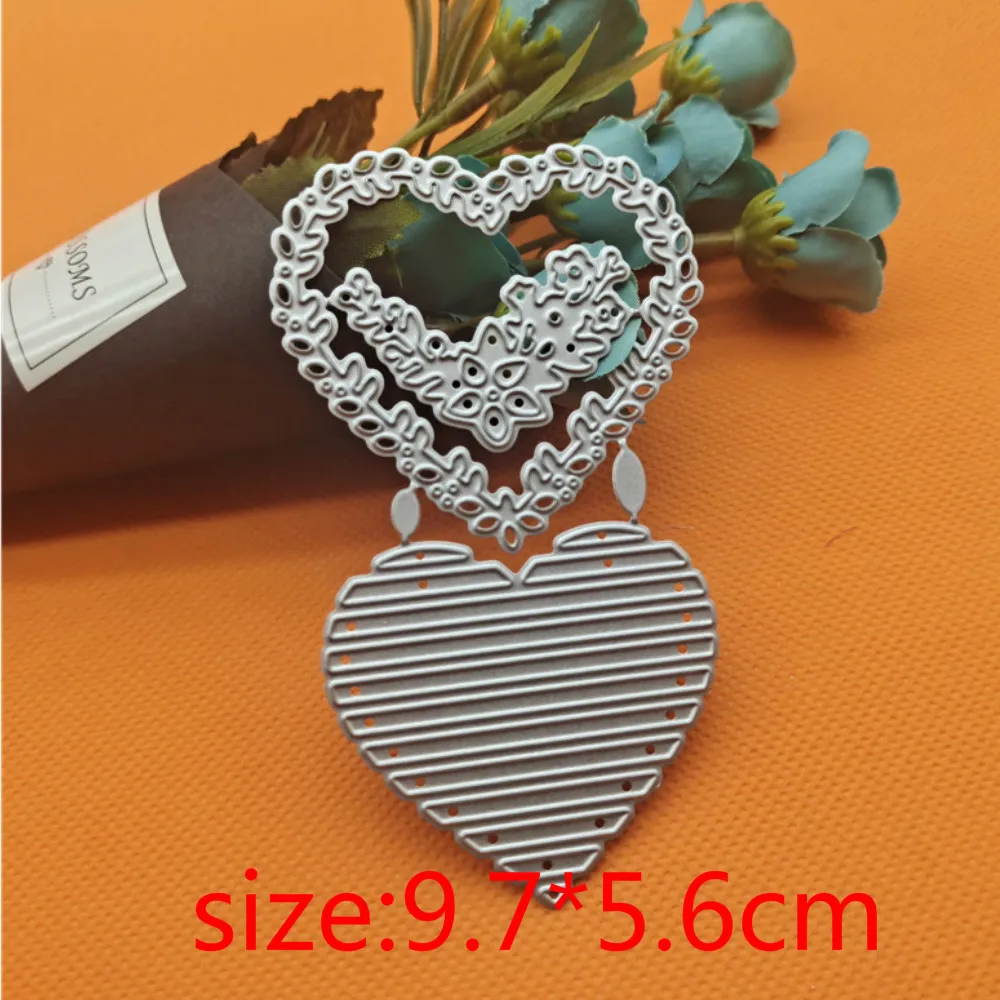 

Lace Heart Love Metal Cutting Dies Scrapbooking New Craft Stamps Cutdie Embossing Card Make Stencil