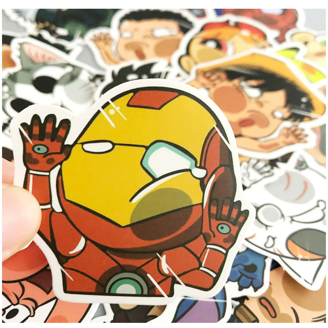 50 шт. натыкаясь стекло мультипликационный персонаж забавные Стикеры для чемодан