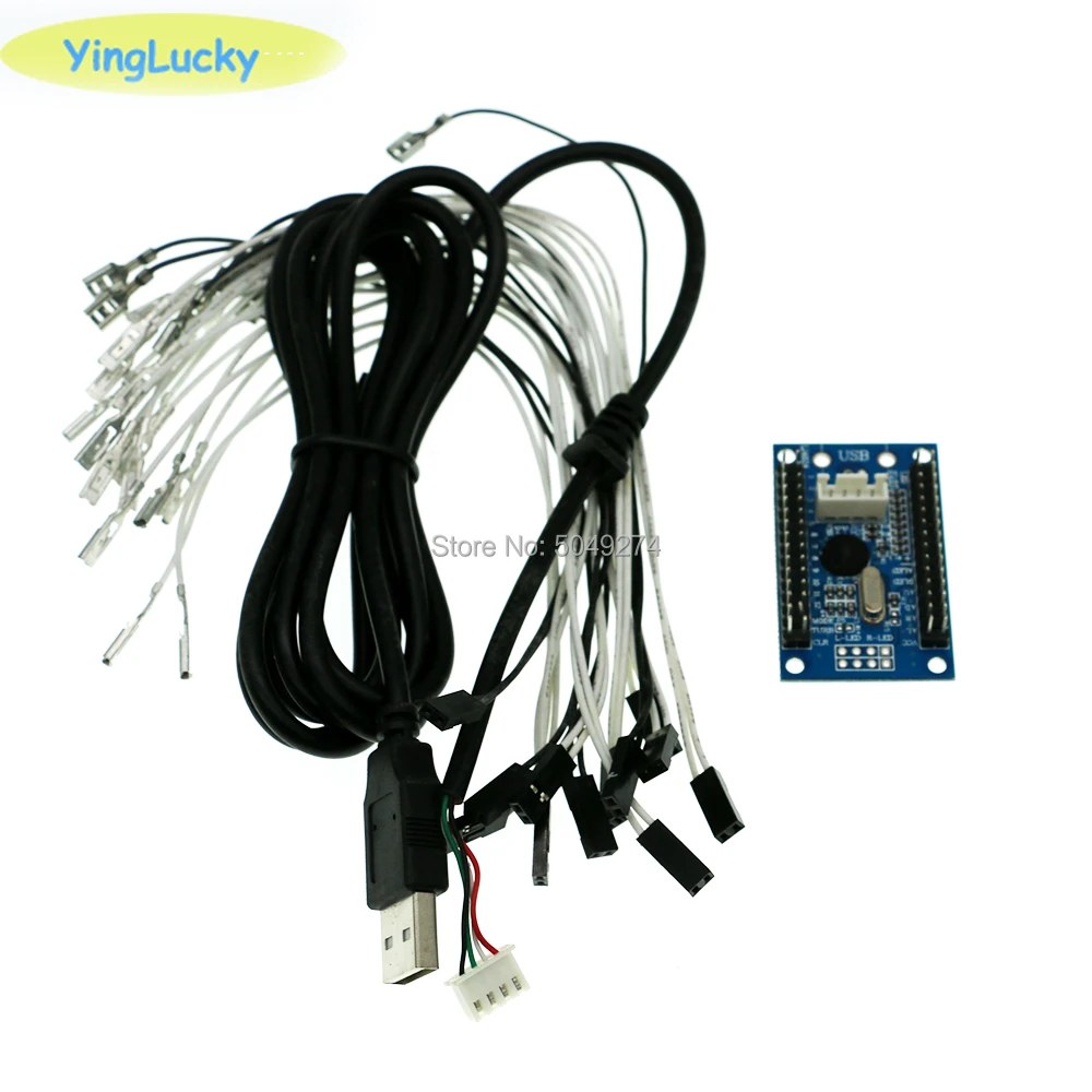 1 игровой контроллер сделай сам со светодиодом/USB для Jamma аркадных игр/Аксессуары