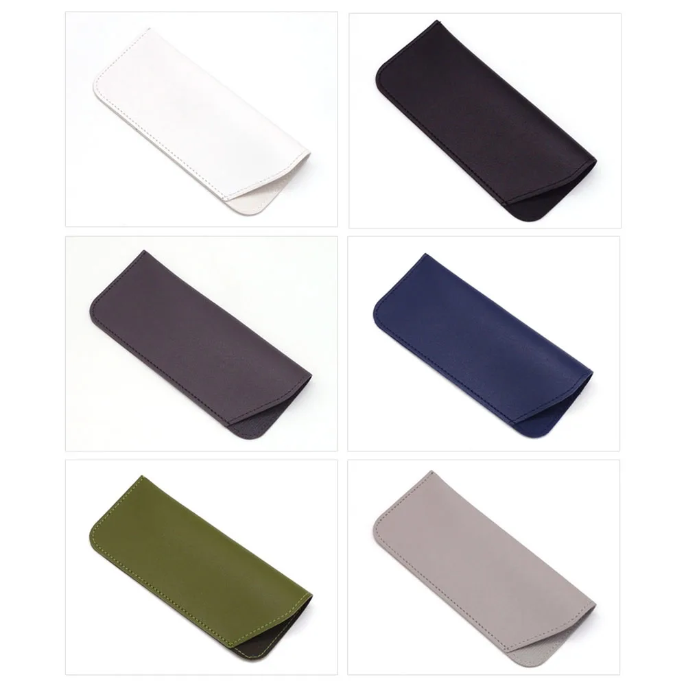 

Модный Чехол для очков из искусственной кожи с косым ножом для женщин, портативный футляр для очков, мужской футляр для солнцезащитных очко...