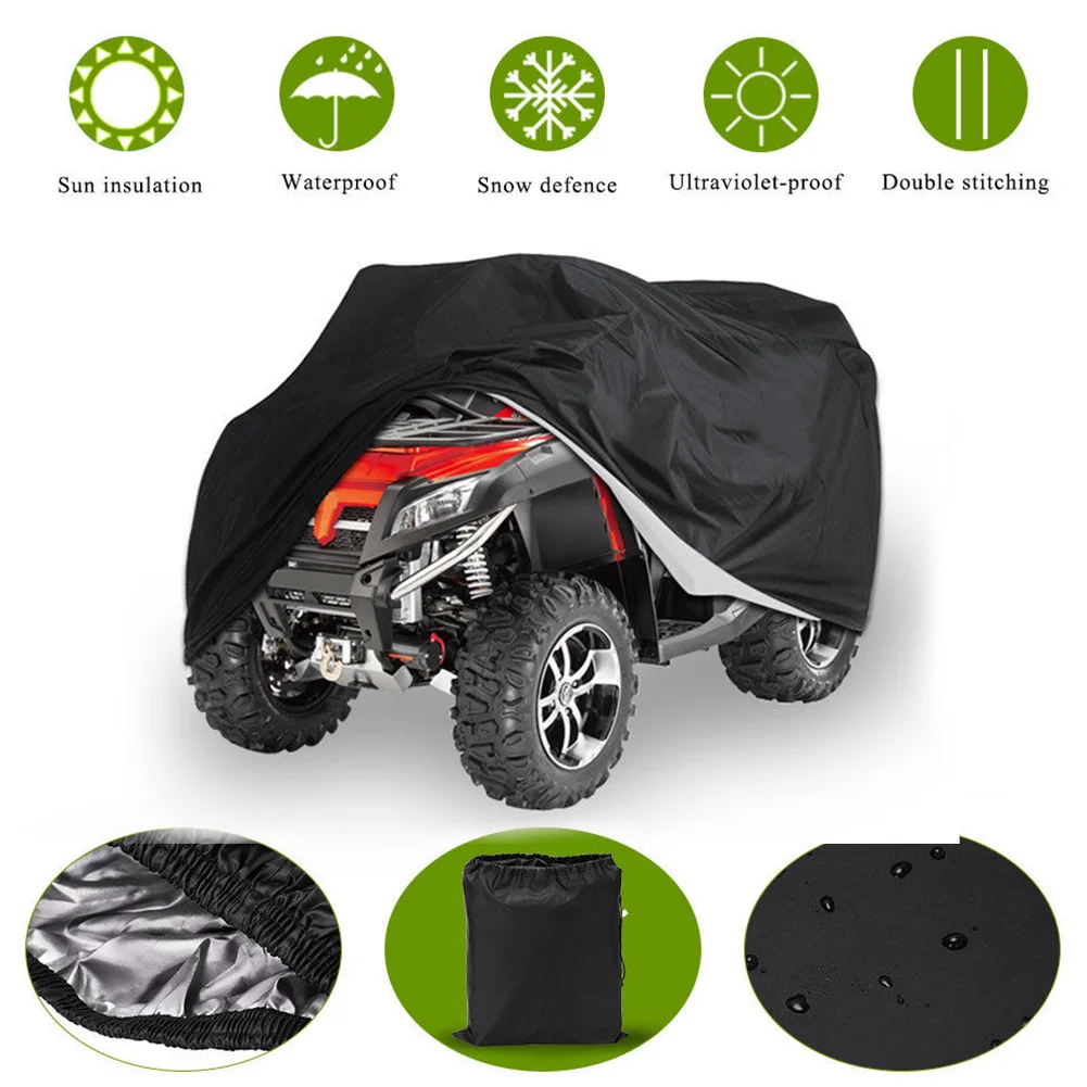 waterproof quad atv car cover dust rain universal protection snow heat resistant cover for atv scooter motorbikequad bike free global shipping
