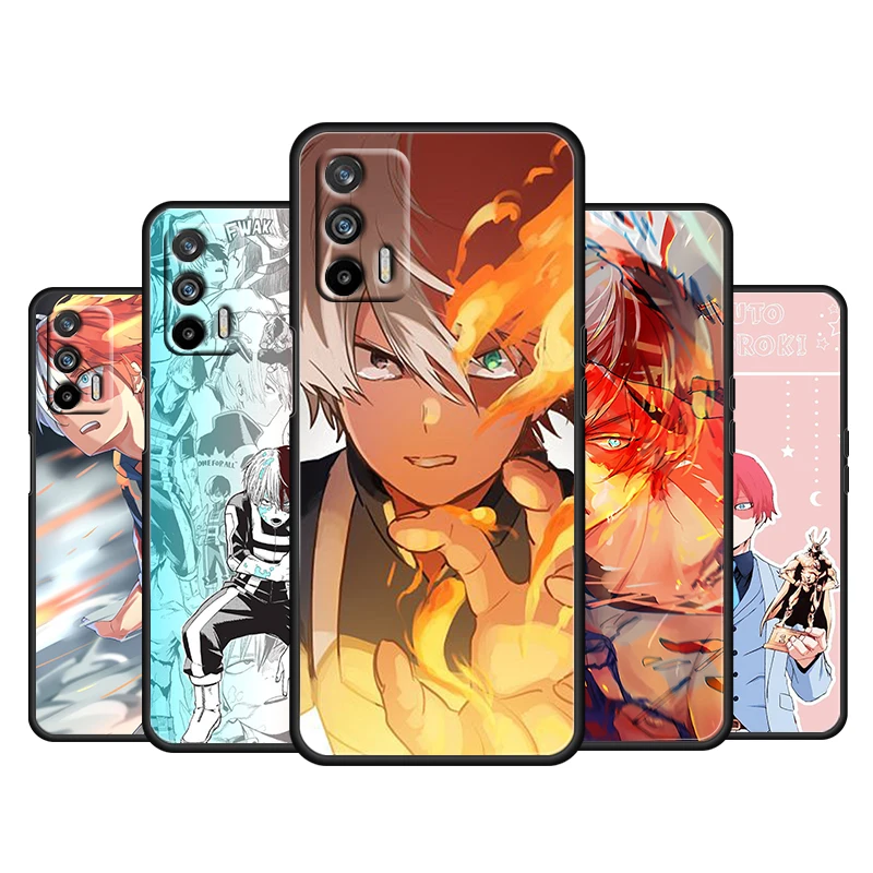 

Fashion Todoroki Shoto For OPPO Realme Q3 Q2 V15 V3 X50 X7 X3 X2 XT Pro Carnival Superzoom 5G Black Phone Case Cover