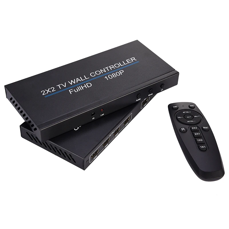 

2x2 TV Video Wall Controller Processor HDMI 1080p TV Image Splicing Controller GK99