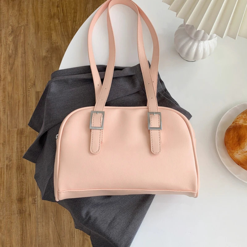

New Fashion Women Underarm Bags Soft PU Leather Ladies Large Capacity Shoulder Bag All-match Female Daily Small Tote Handbags