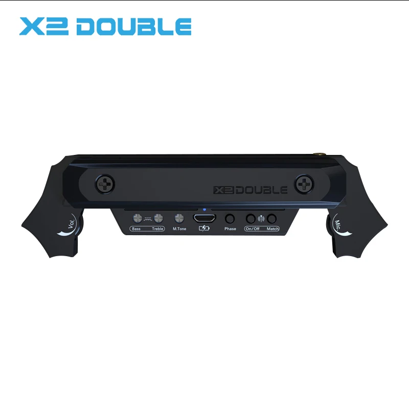 x2 doppel gefingert gitarre spielen bord mikrofon pickup sound loch ohne öffnen noise reduktion spule elektrische box gebaut in free global shipp