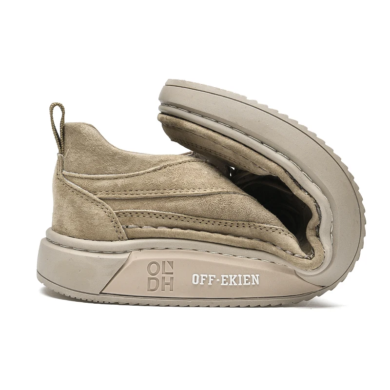 

Men's New Summer Fashion Leather Casual Shoes, Soft and Comfortable Breathable Anti-skid Wear Shoes