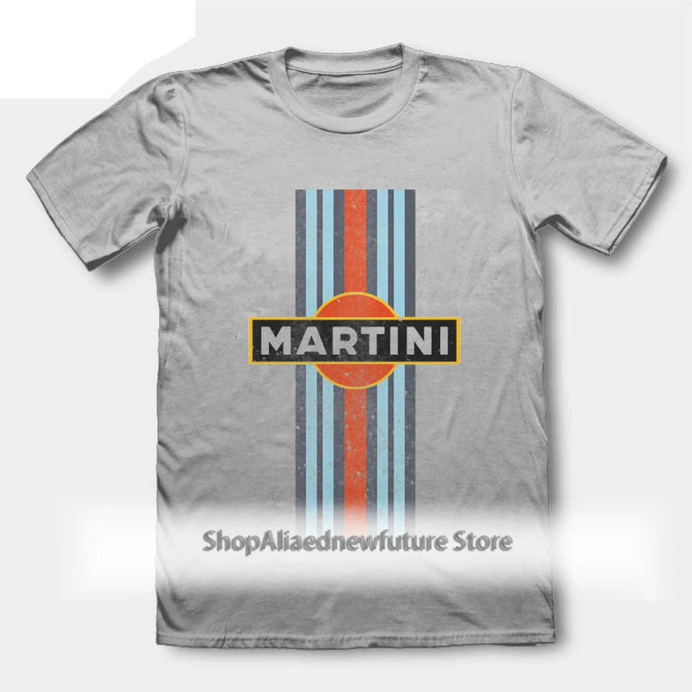 

RETRO MARTINI RACING T-Shirt VINTAGE CAR Cotton Tops Tee Shirt 11 Colors For Mens
