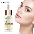 Сыворотка AuQuest с золотом 24K, пептиды, антивозрастное средство для удаления морщин, увлажняющая сыворотка для лица, лифтинг-эссенция для кожи, жидкий уход за лицом, 15 мл