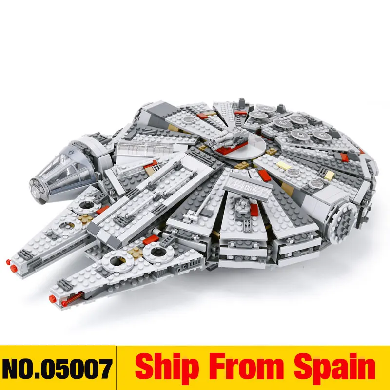 Звездный набор Force Awakens серия Wars совместима с Lepining 75105 игрушки в стиле Миллениум