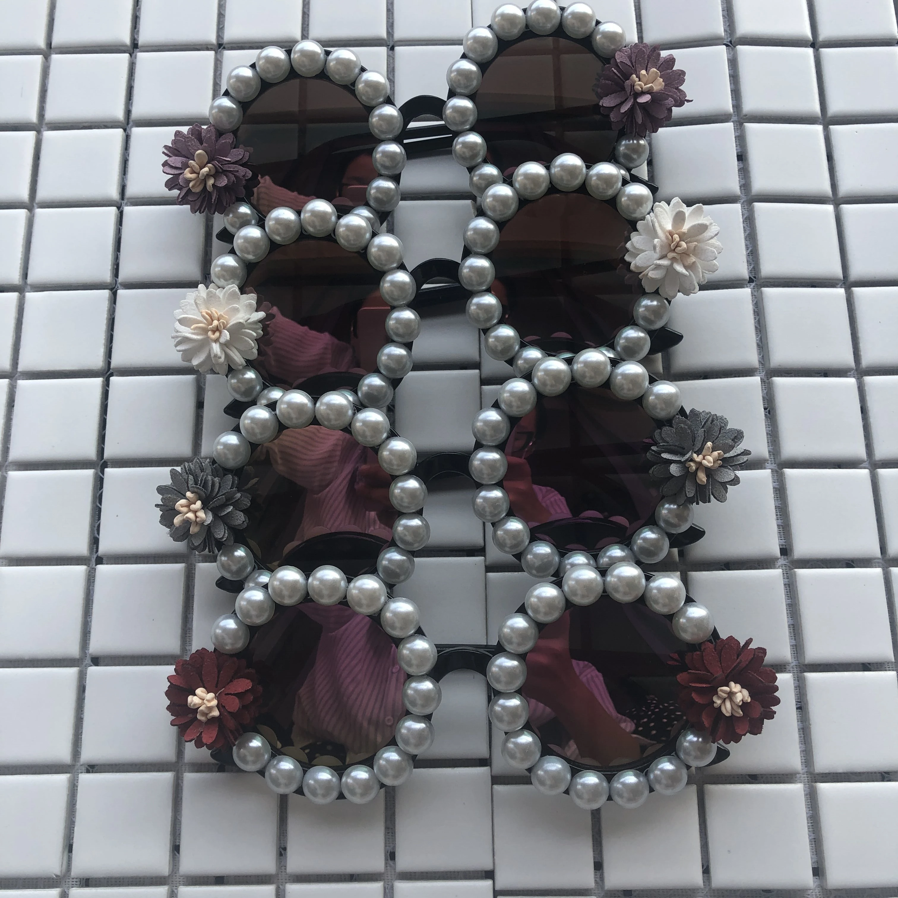 Солнечные очки Dasiy ручной работы для женщин Великолепные Круглые пляжные