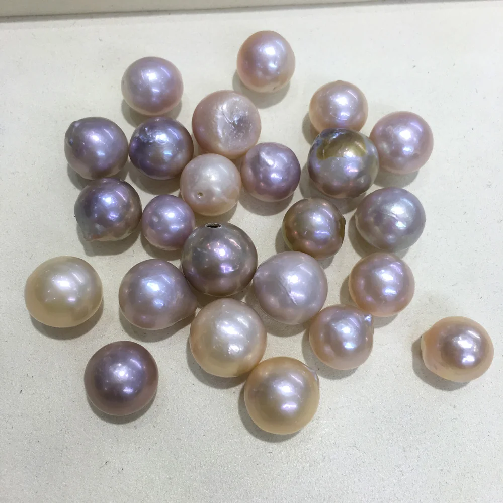 

New 1PC Natural Freshwater Pearl Naked Powder Irregular Shape Glossy for Making DIY Jewelry Necklace Accessories Size 15-17mm