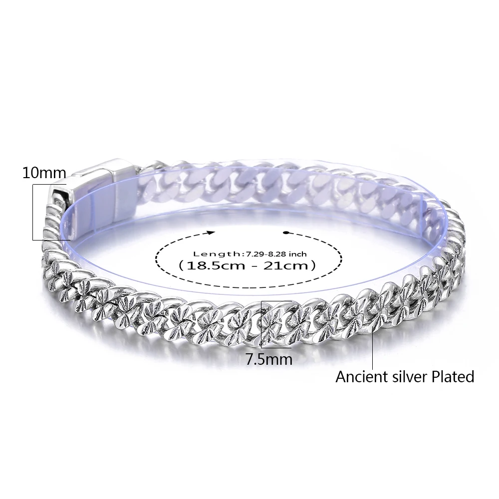 Мужской браслет в стиле ретро панк рок|Цепочки и браслеты| |