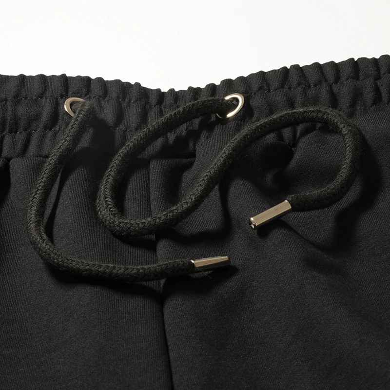 Осенние модные мужские черные шелковые джоггеры брюки повседневные облегающие