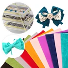 David accessories 20*33 см Двусторонняя бархатная Синтетическая кожаная ткань лоскутное шитье для волос бант DIY проектов Сумочка обувь, 1Yc5688