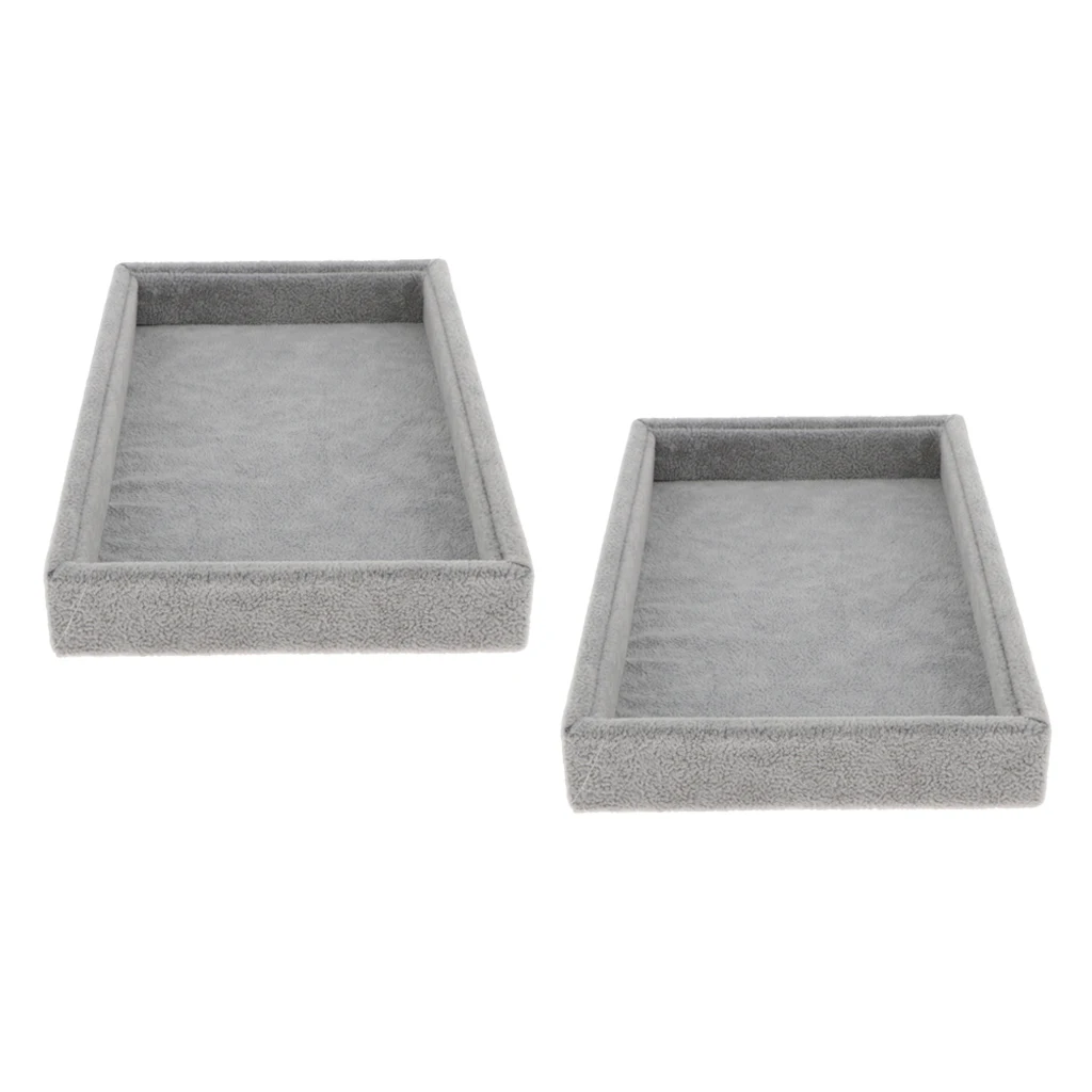 2 шт. бархатные ювелирные изделия лоток аксессуары для колец серьги в виде часов