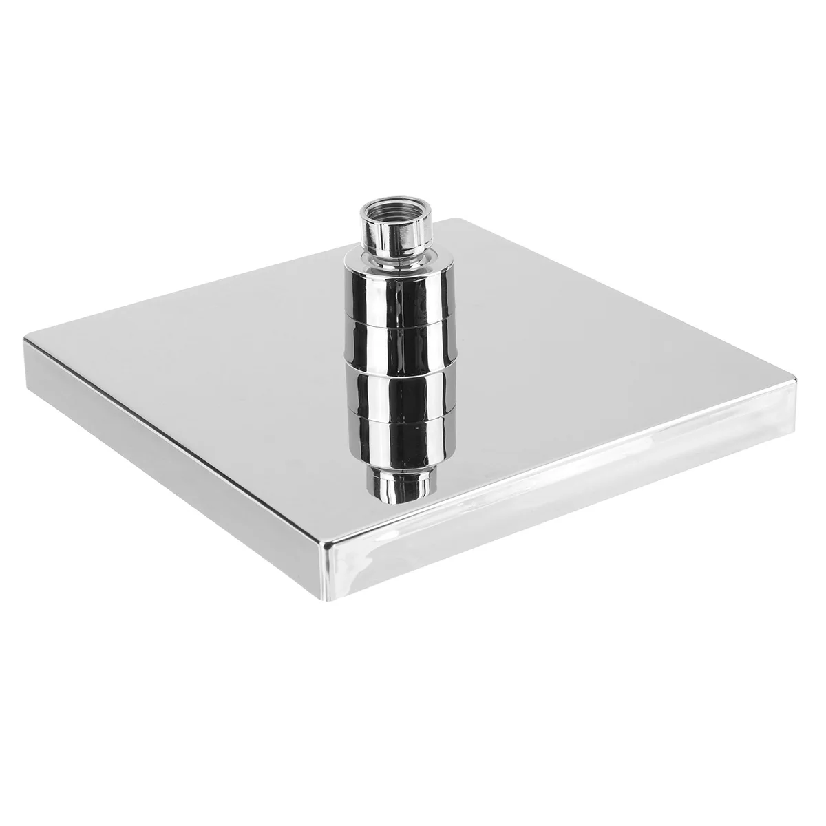 

8 Inch Chrome Rainfall LED Shower Head 7 Colors Changing Temperature Controlled High-Pressure Bathroom Shower Head