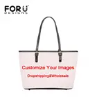 FORUDESIGNS, Индивидуальные Женские Сумки из искусственной кожи с логотипом имени на заказ, сумки на плечо, женские кошельки