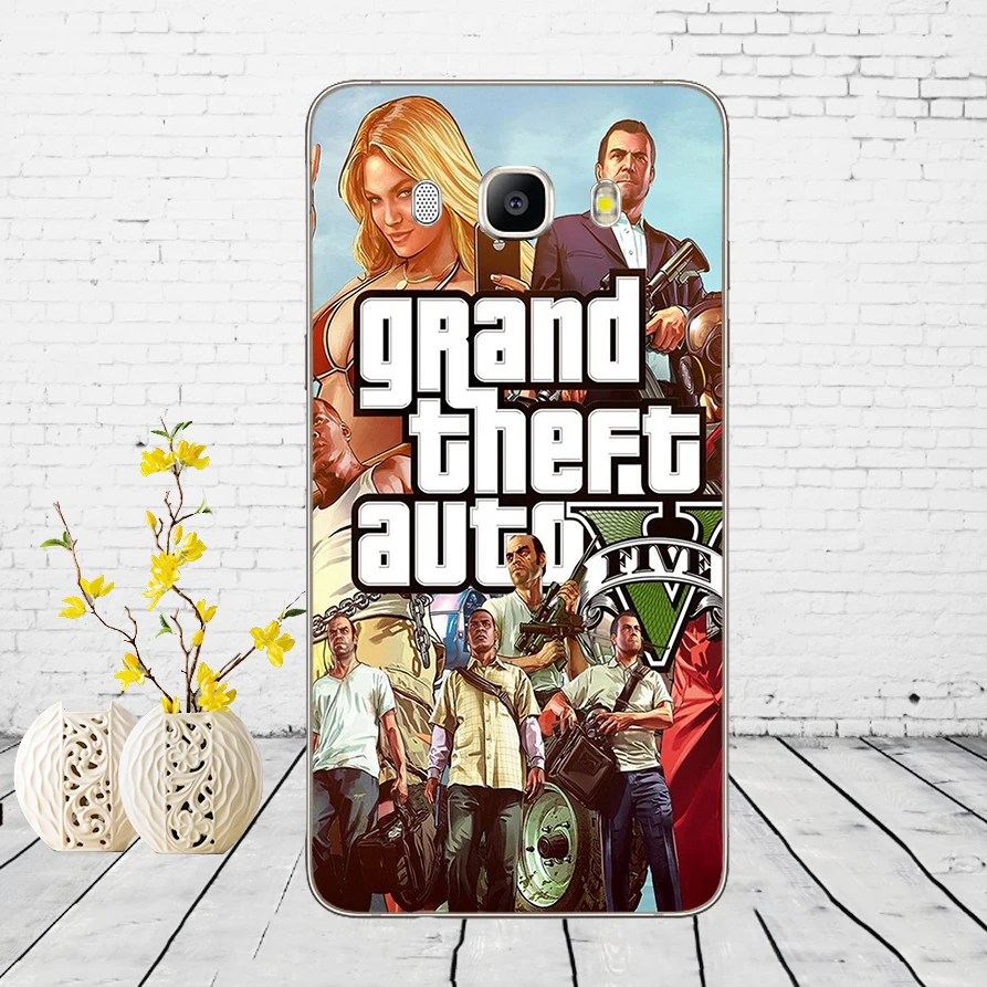 33DD Grand Theft Auto GTA V Мягкий силиконовый чехол для Samsung Galaxy a3 a5 2017 A6 A8 2018 j3 j5 j7 2016