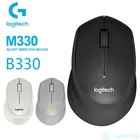 Беспроводная Бесшумная мышь Logitech M330B330, USB 2,4 ГГц, 1000DPI, оптическая мышь с поддержкой ПКноутбука