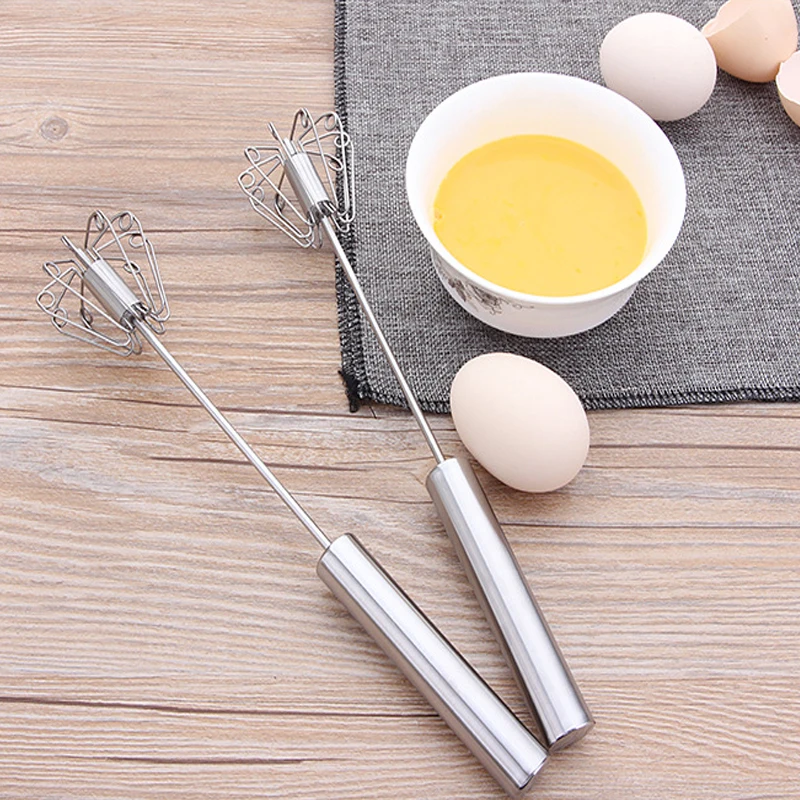 

metal egg beater Metal hand pressure rotary semi - automatic whisk Foamer Rotate Hand Kitchen Cooking Tools PC895599