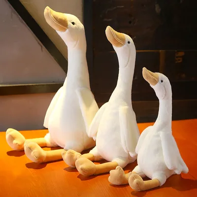 

Creative Swan Plush Stuffed Doll fabric family bedroom Nursery room decor Plush Toy for Girls Birthday Christmas Gift