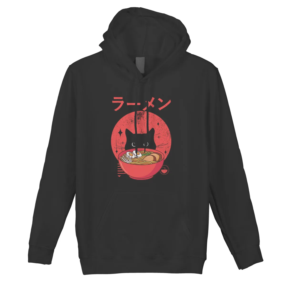 

Men's Hoodie cat ramenFashion Punk long Sleeve Hip-Hop Hood Sweat Homme 37118