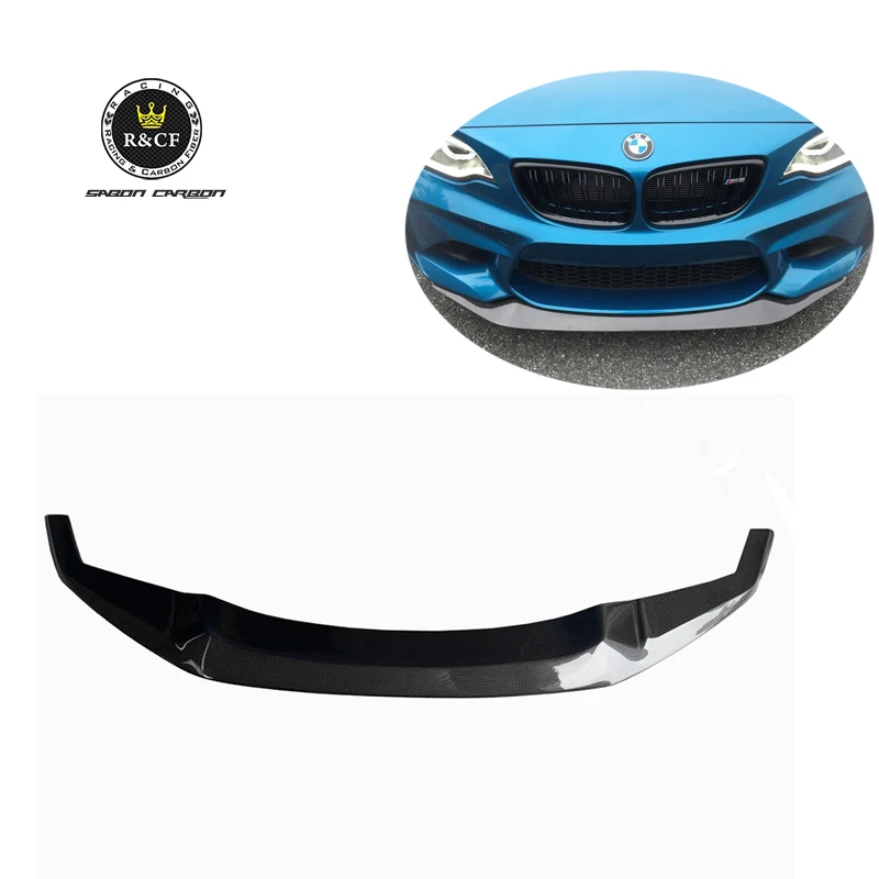 

16-18 GTS style Carbon Fiber Front Bumper Lip Splitter Spoiler For BMW M2 F87