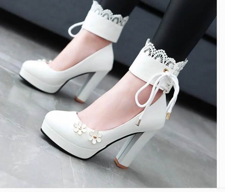 Новинка весна осень 2021 стильная модная женская обувь на высоком каблуке грубый