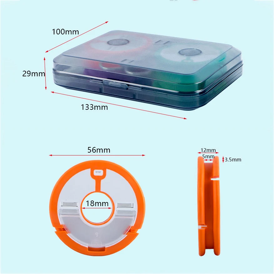 Fishing Line Box Silicone Winding Board High Quality Tool Accessories 4-Axis Main Spool Plus Color Scissors | Спорт и развлечения