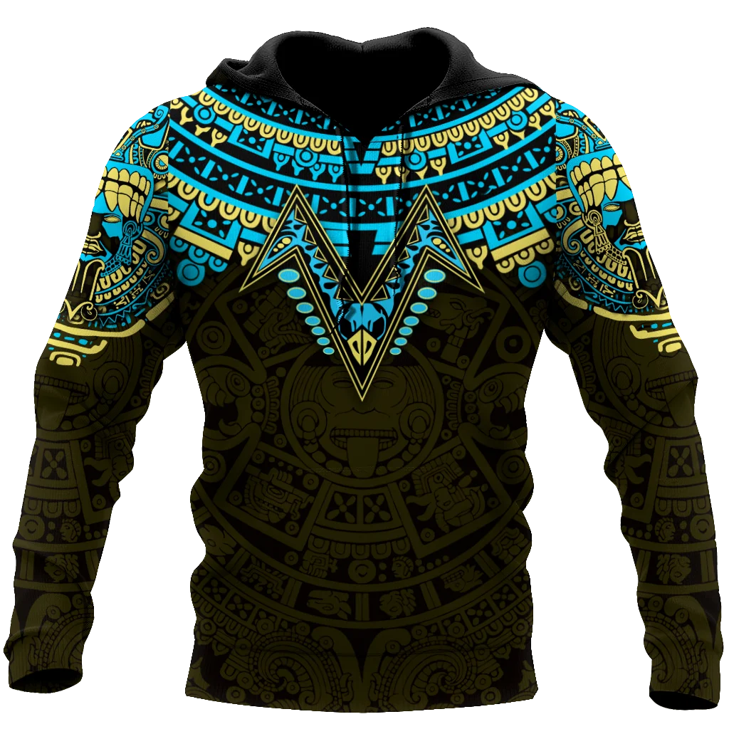 

2021 Viking Aztec Warrior Tattoo Neue Mode Trainingsanzug casual 3D Print Zipper/Hoodie/Sweatshirt/Männer der Frauen stil -13