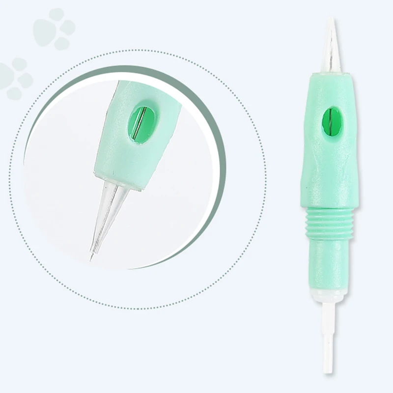 

100Pcs Green Screw Microblading Tattoo Cartridges Needles Disposable Sterilized Permanent Makeup Microneedling Charmant Machines