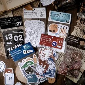 Набор декоративных наклеек с цифрами, 45, шт.упак., украшение для альбома