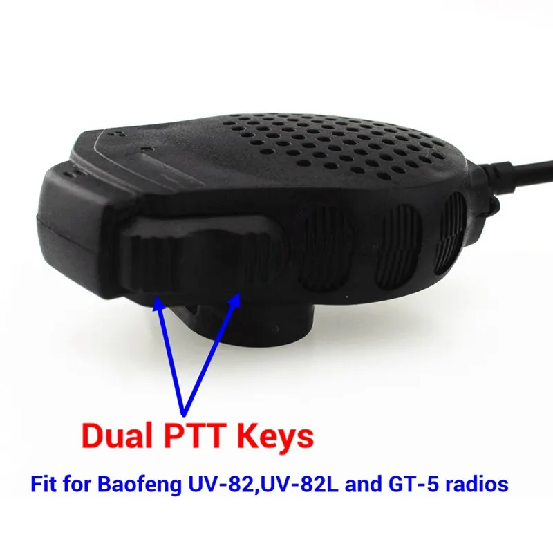 Динамик микрофон двойной PTT для Baofeng двухстороннее радио UV-82 UV-82L UV-8D UV-89 серии