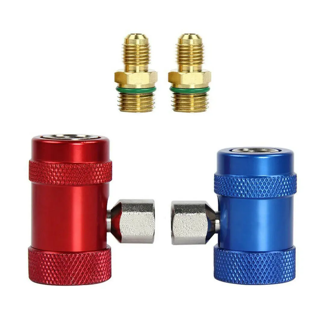2X Новый Прочный R1234a быстрый соединитель хладагент кондиционер адаптер |