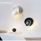 Современная домашняя декоративная прикроватная настенная лампа, светодиодный светильник для спальни, коридора, бра для гостиной, гостиницы, AC85-265V, 6, 15, 33 Вт