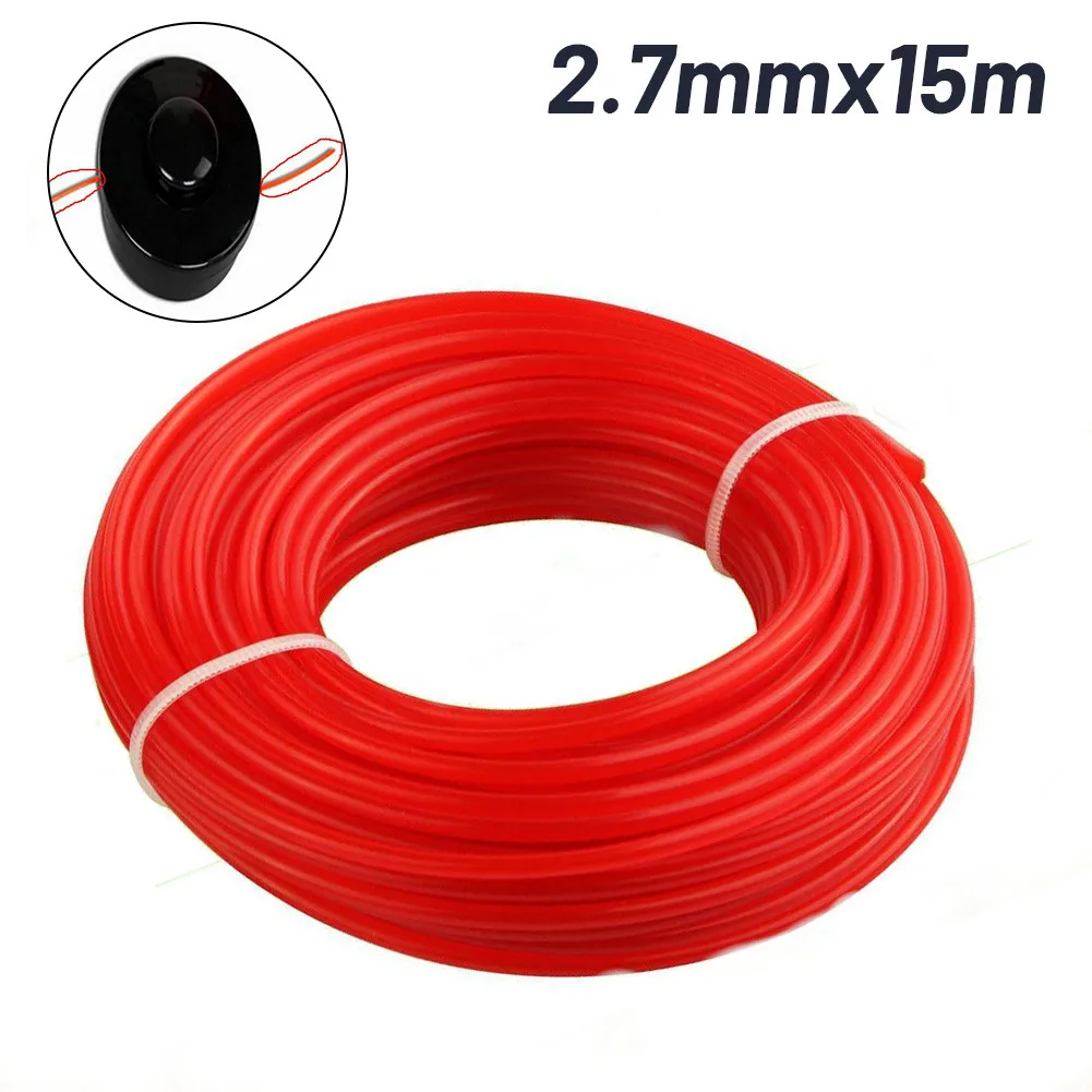

1 Pcs 2.7mm *15m Round Cutting Line Strimmer Trimmer Line Heavy Duty Garden Grass Wire Garden Power Tool Part Replace Accessory