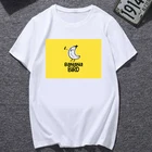 2021 женская футболка с мультяшным принтом бананы, женский топ с коротким рукавом, одежда, футболка оверсайз, Женская белая футболка