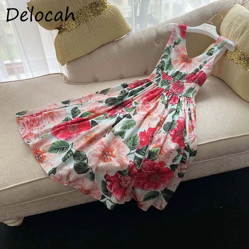 

Delocah новые 2021 летние женские модные взлетно-посадочной полосы вечерние короткое платье сексуальное платье с v-образным воротом, с эластично...