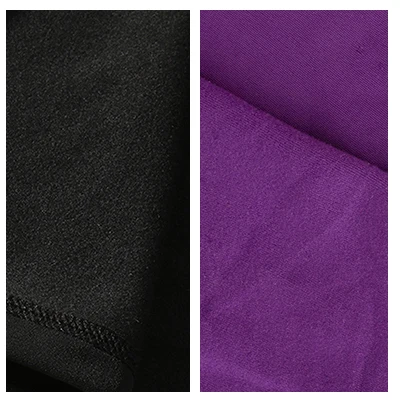 black purple Заказная куртка для фигурного катания на молнии, топы для мальчиков и мужчин, тренировочный костюм для катания на коньках, теплый флис, гимнастика, черный рукав - Цвет: black purple