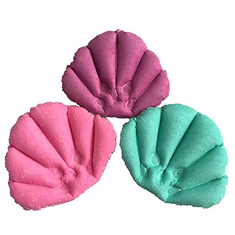 Подушка для ванны надувная подушка спа мягкая на шею с присосками ванной комнаты