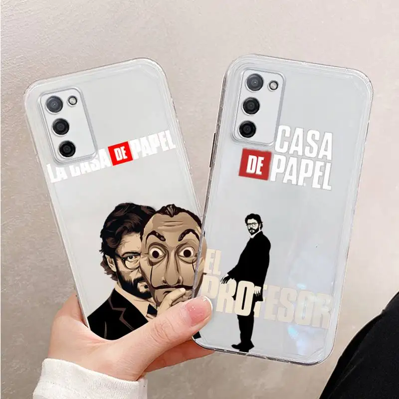 

Money Heist House Phone Case For Xiaomi Mi 11 Ultra Lite 10 Redmi Note 9 8 7 9a K30S K40 Pro Transparent Coque