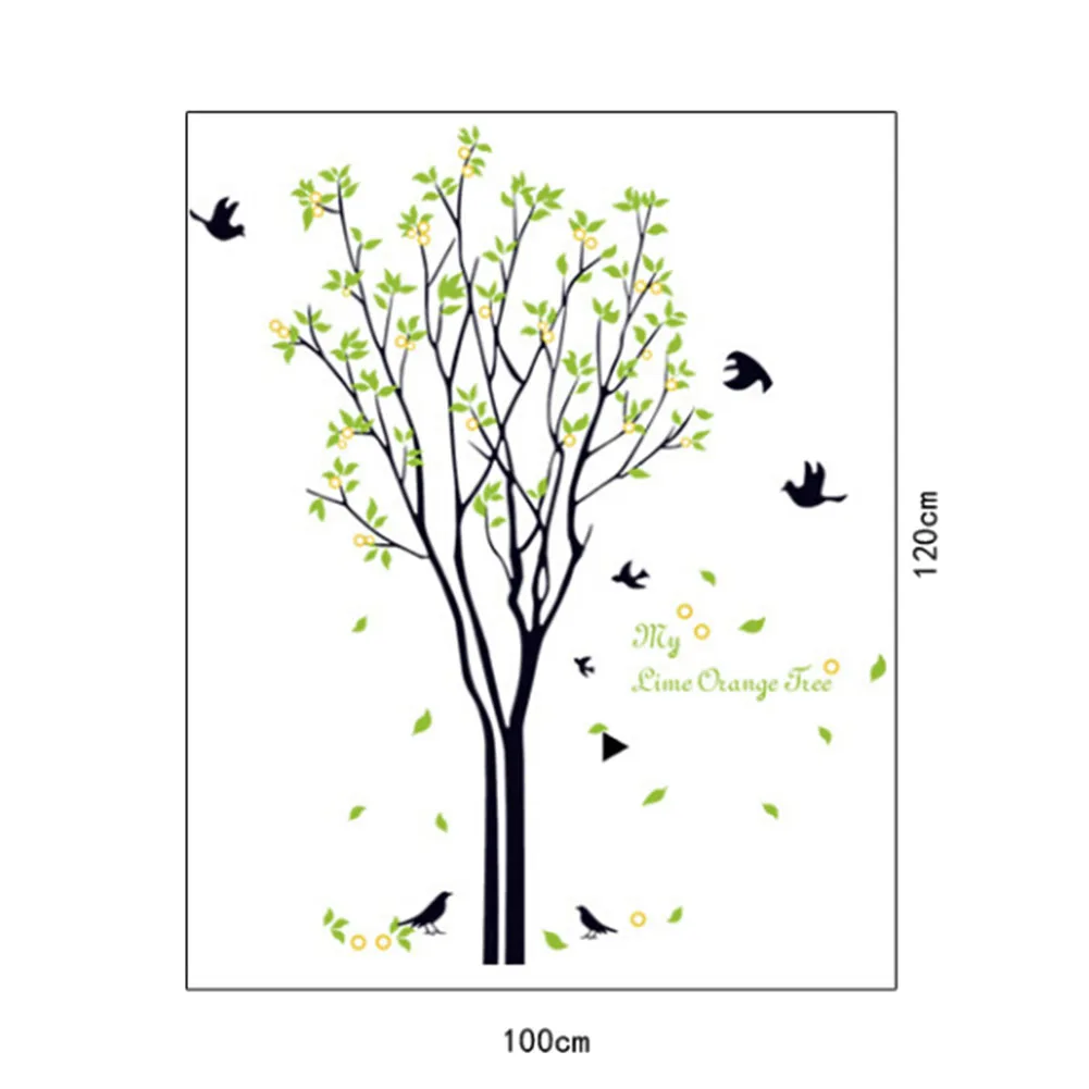 Настенные Стикеры с лимонным деревом теплые наклейки на стену для гостиной