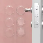 Дверные ограничители, 469 шт.кор., без перфорации, Круглый Силиконовый стопор для двери, креативная настенная защита, дверная ручка, защитный стопор