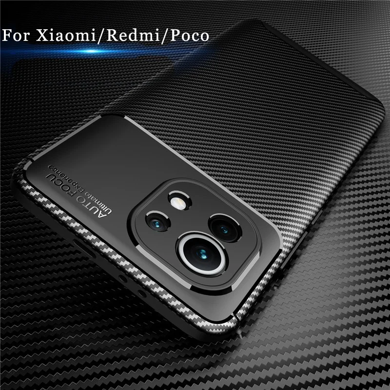 Мягкий армированный чехол для Xiaomi Mi 11 10T Pro 10 Lite POCO X3 NFC X2 M3 M2 Redmi Note 9s 9 9T 8 8T K30 9A 9C