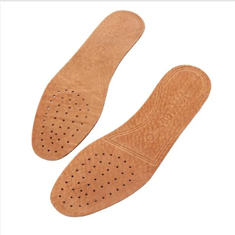 

1Pair Ultra Thin Breathable Leather Shoe Insoles Large Size Absorb Sweat Deodorant Replacement Inner Soles Shoe Insole Pad