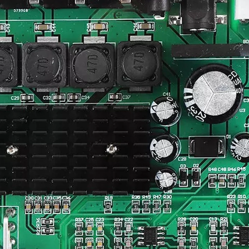 

XH-M570 80Wx2 Stereo Amplifier Audio Board TPA3116D2 Digital Amplifier Sound Preamplifier Tone High Power DC12-24V