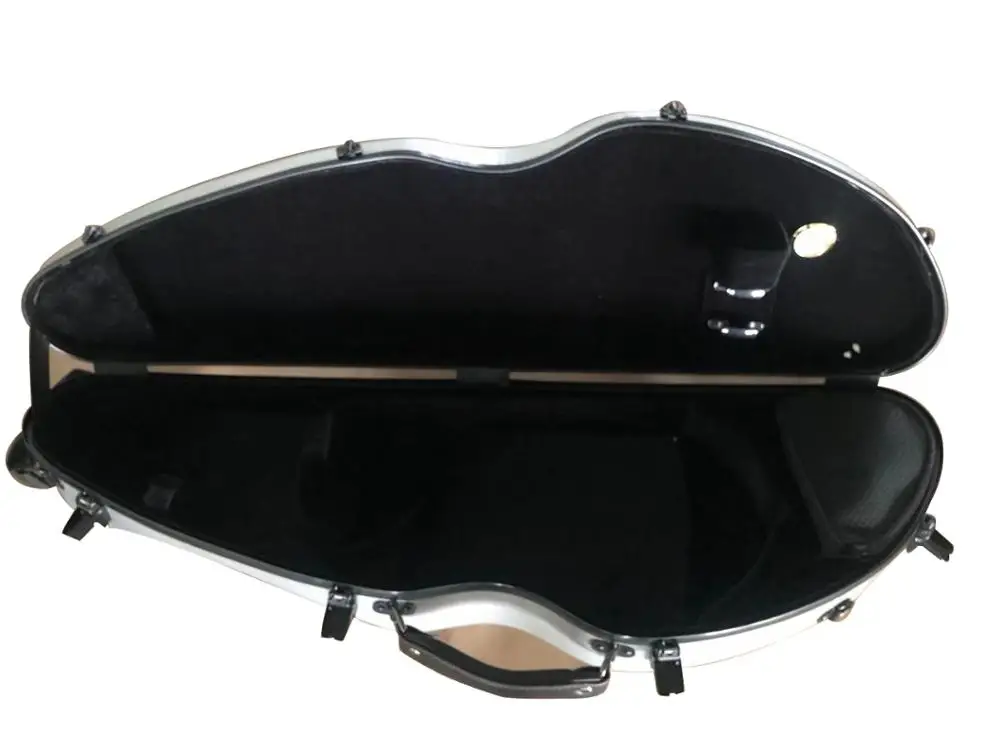 

Clearance Sale Carbon Fiber Triangle Violin Case w/ Straps for 3/4 Violin