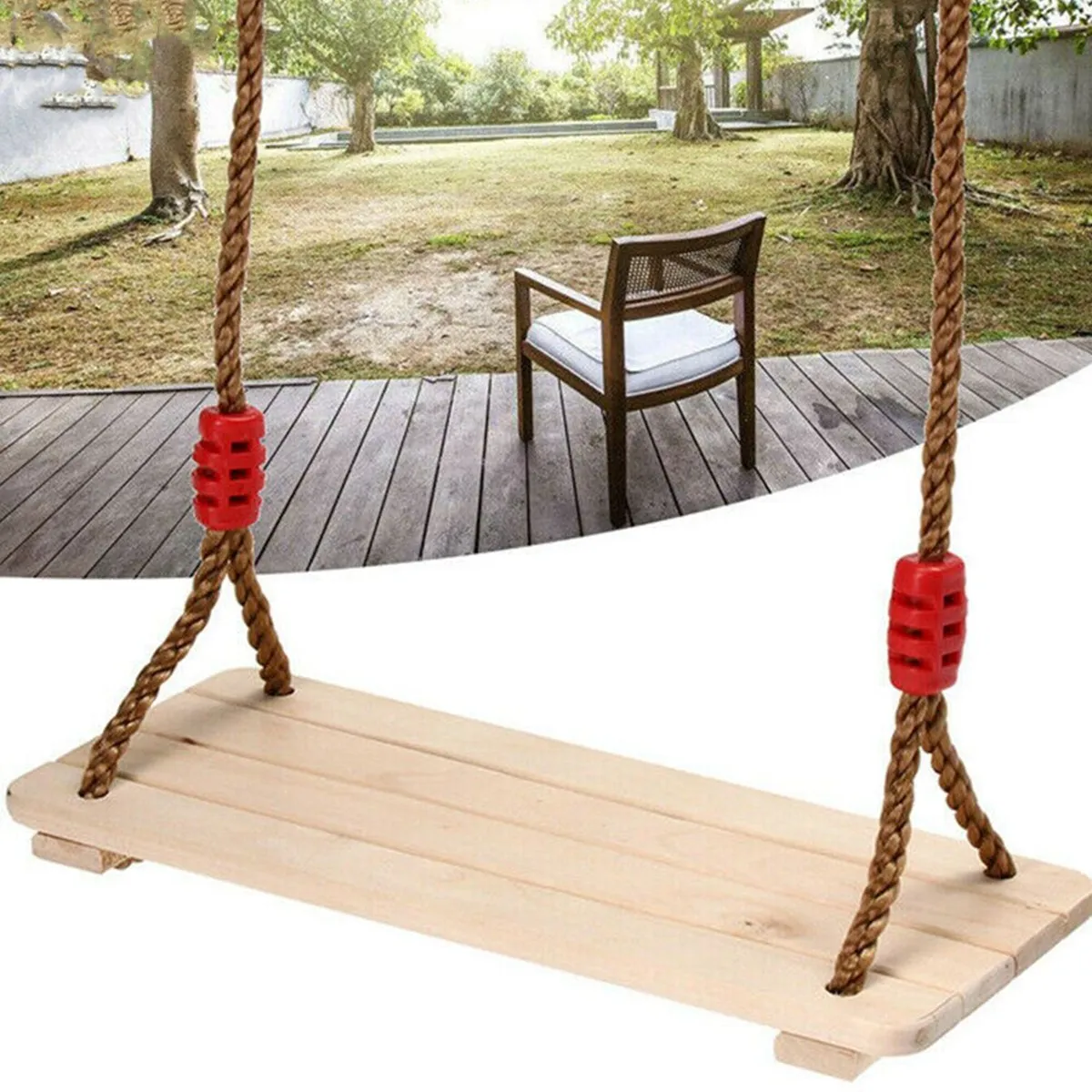 

Pine Swing Indoor and Outdoor Kids Entertainment Wooden Toys Playground Facilities Park Garden Equipment Parent-child Game Props