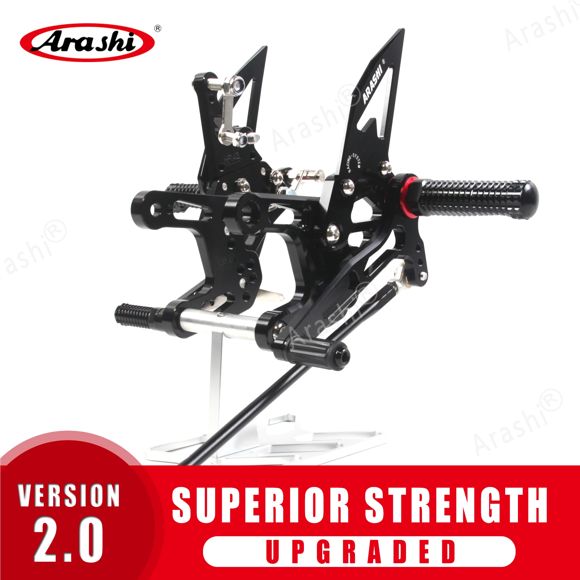 Arashi ZX10R NINJA CNC Регулируемая Задняя подставка для ног KAWASAKI ZX 10R 2011 2015 подножки