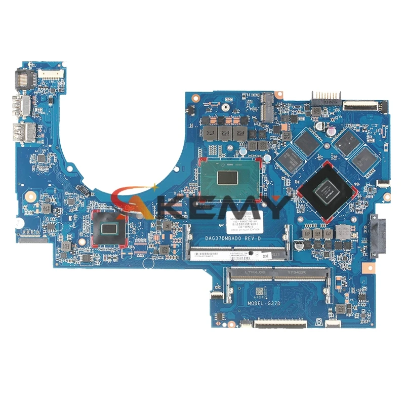 Kaufen Für For HP 17-W 17-AB Laptop Motherboard DAG37AMB8D0 857389-601 857389-501 Mit SR2FQ I7-6700HQ CPU GTX960M 4G